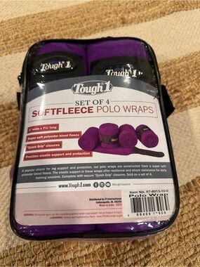 Purple Softfleece Polo Wraps - Set of 4